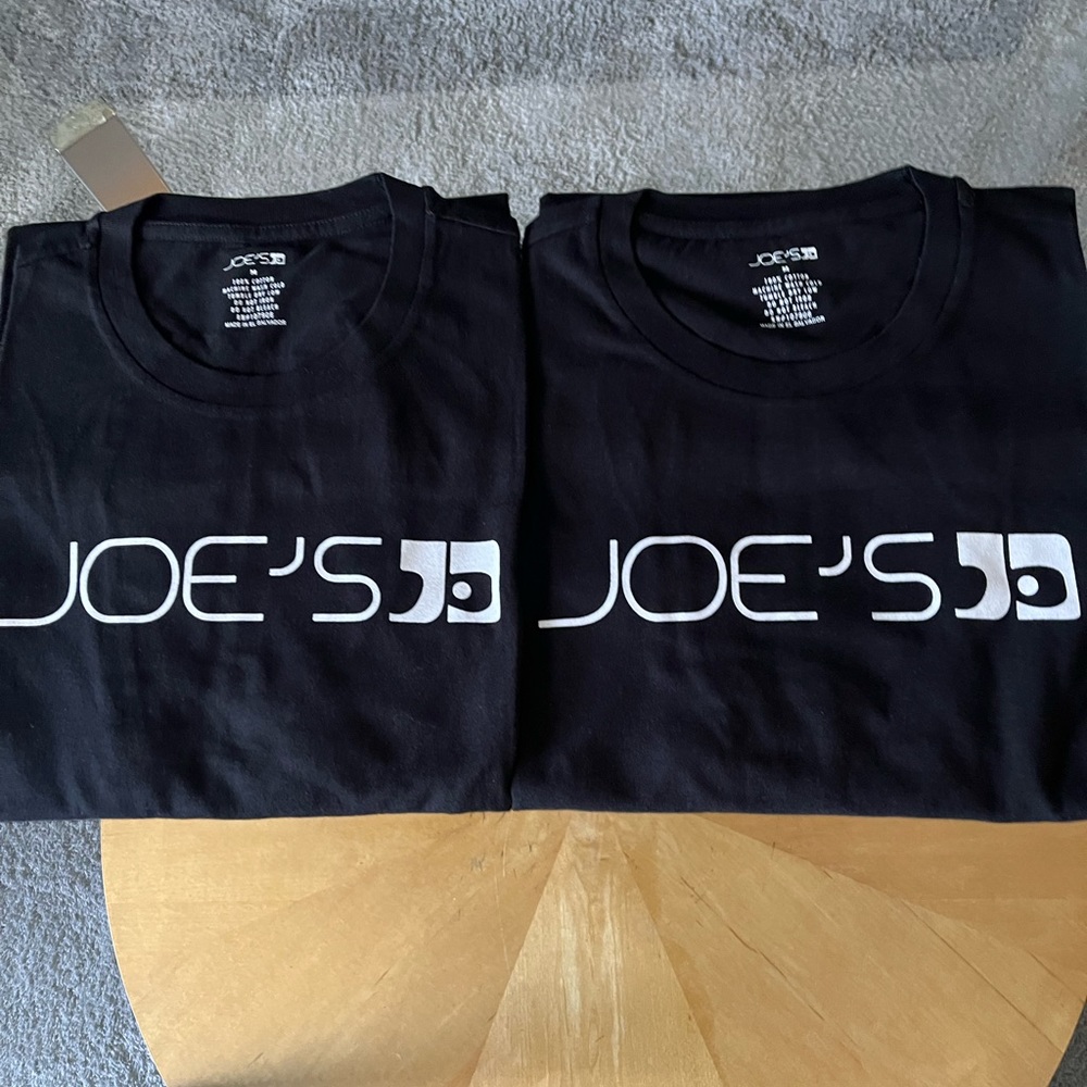 - Joe’s T-shirt of Joe’s T-shirt